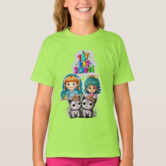 "Första skolklick" T Shirt (Framsida)