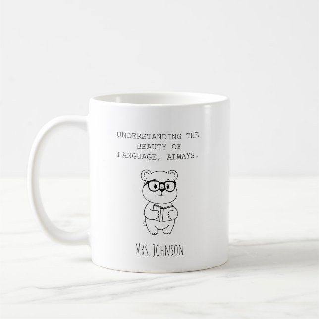 Förstå skönheten i språket, alltid kaffemugg (Vänster)