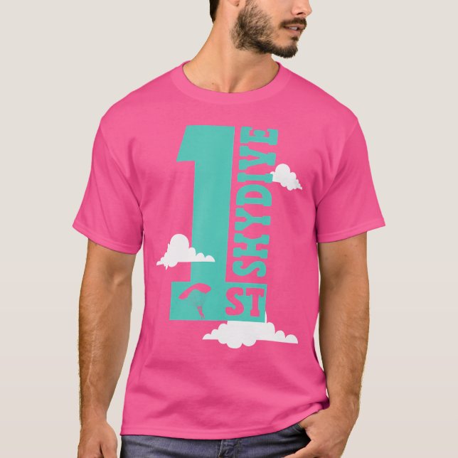 Första Skydive Skydiver Skydiver T Shirt (Framsida)