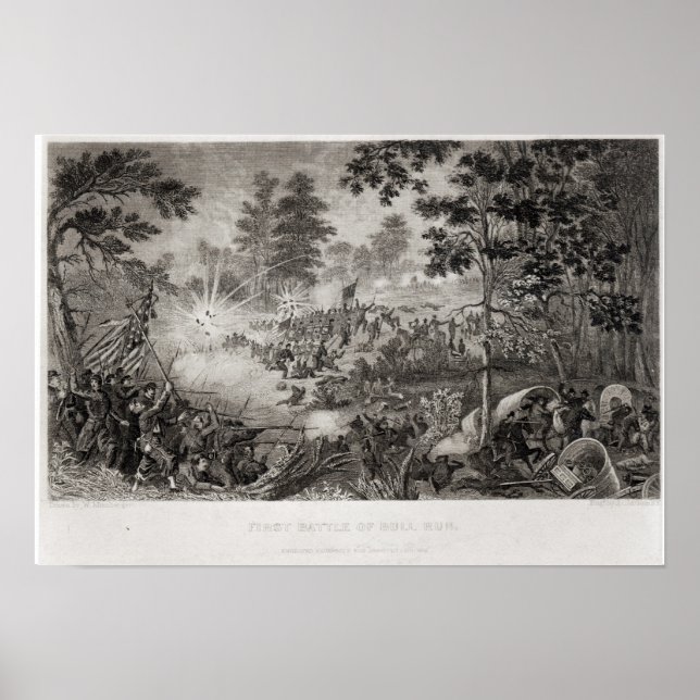 Första slaget vid Bull Springa Poster (Framsidan)