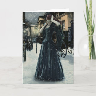 Första snö helgkort