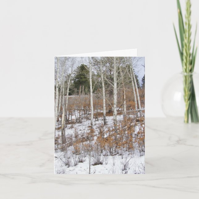 Första Snö Helgkort (Framsida)