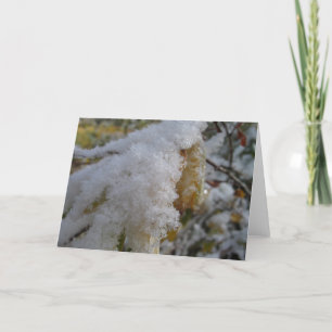 Första snö helgkort