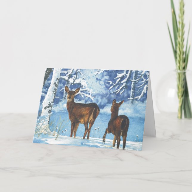 Första snö helgkort (Framsida)