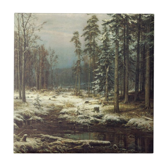 Första snö kakelplatta (Framsidan)