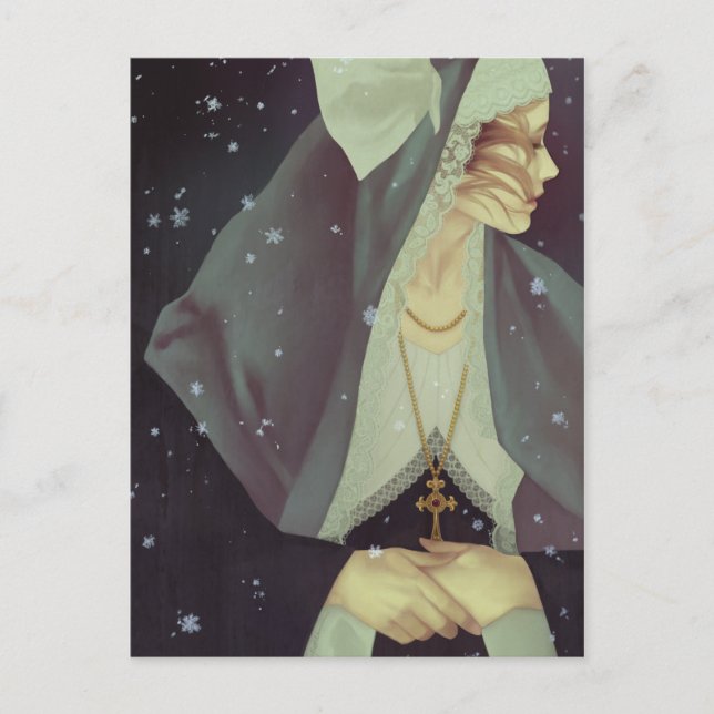 "Första Snö" vykort (Framsida)