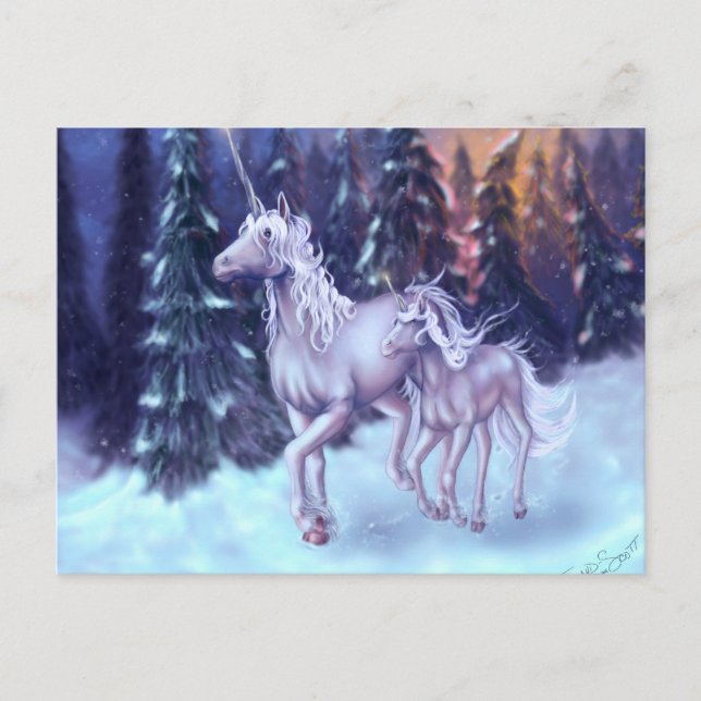 Första Snö Vykort (Framsida)