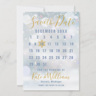 Första snöflingor Kalender Spara datumet