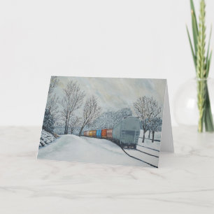 Första snöhälsningkort kort