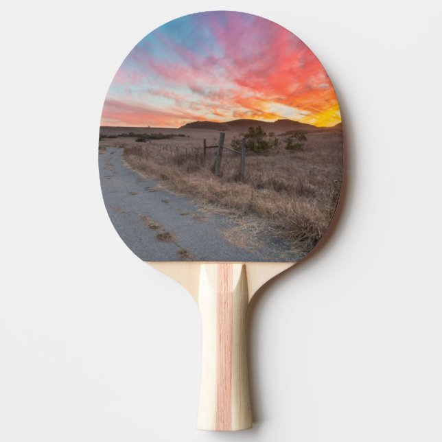 Första solnedgång av dagen pingisracket (Framsidan)