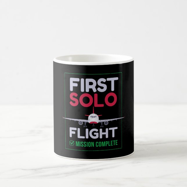 Första Solo-flygplanet första flygningen Kaffemugg (Center)