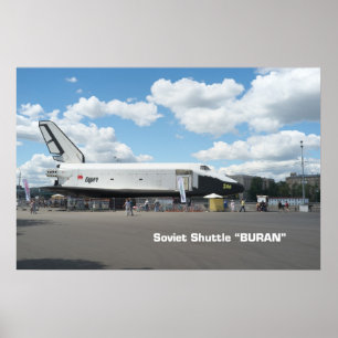 Första sovjetiska skytteln Buran Poster