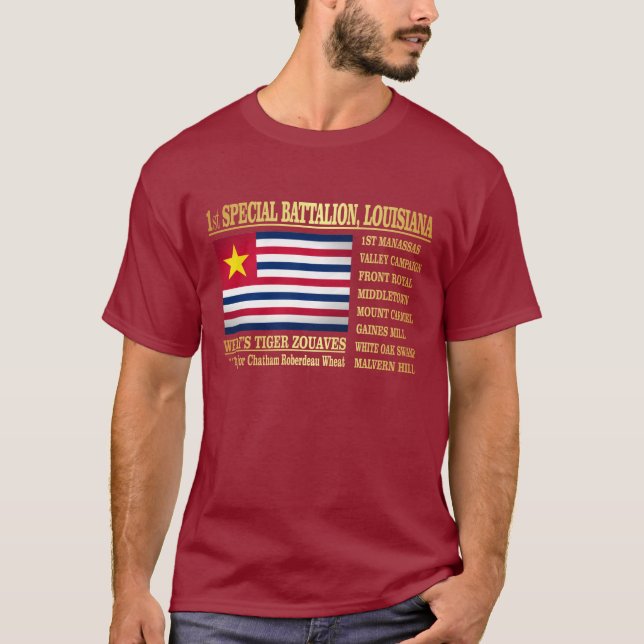 Första Speciella bataljonen, Louisiana Infantry (B T-shirt (Framsida)