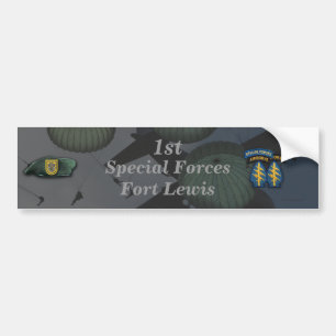 Första speciella styrkorna Fort Lewis Bumper Stick Bildekal