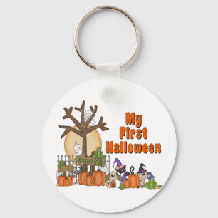 Första spöklik Halloween som är gullig & Nyckelring