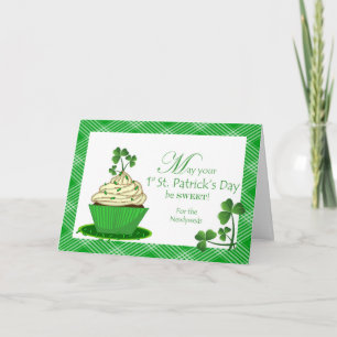 Första St. Patrick-dagen för Newlyweds Kort