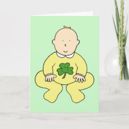 Första St patrick's day för ett Baby Kort