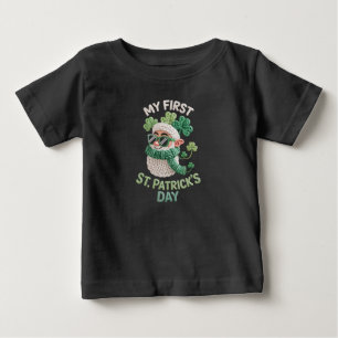 Första St. Patrick's Day Irländska bebisen T Shirt