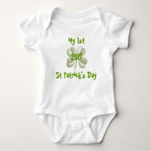 Första St patrick's day Onsie för baby