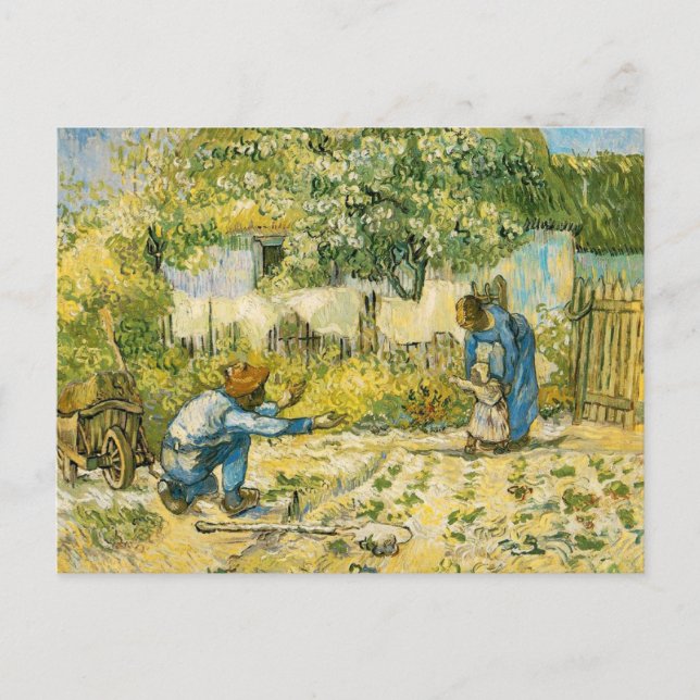 Första stadiet av Vincent van Gogh 1890 Vykort (Framsida)