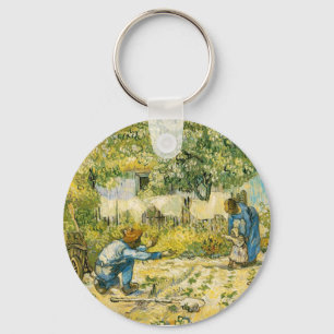 Första steg av Vincent Van Gogh 1890 Nyckelring