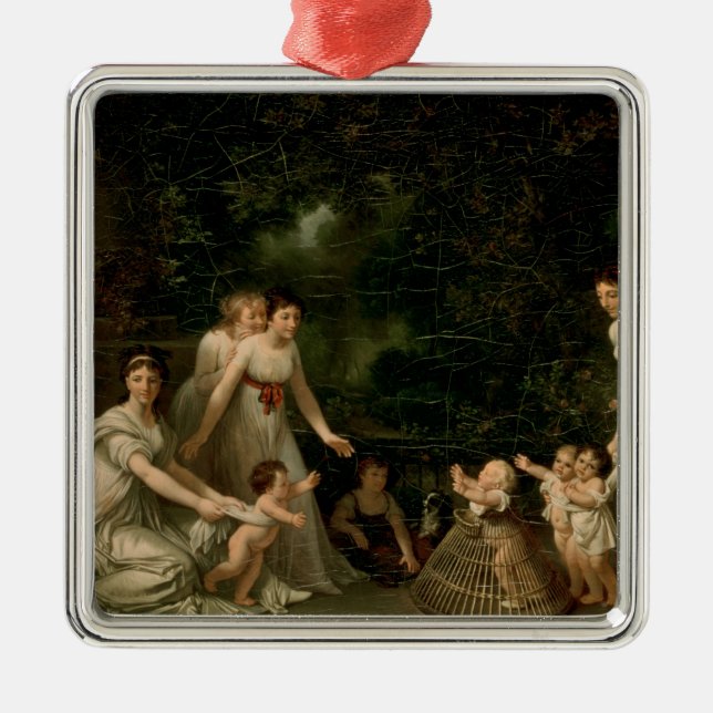 Första steg julgransprydnad metall (Framsidan)