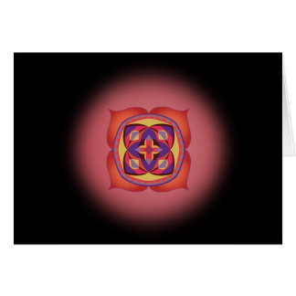 Första steg till Soulkortet med den första Chakra Hälsningskort