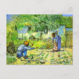 Första stegen, 1890 Vincent van Gogh. Vykort