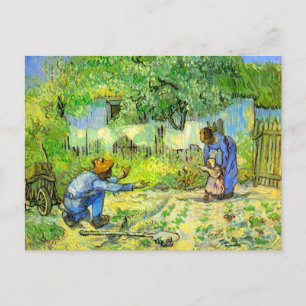 Första steget, 1890 Vincent van Gogh. Vykort