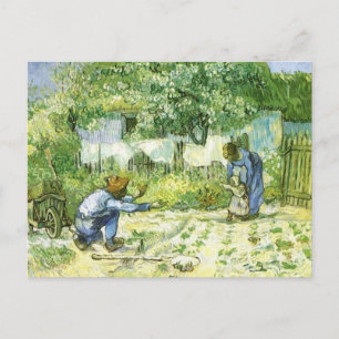 Första steget, 1890 Vincent van Gogh. Vykort