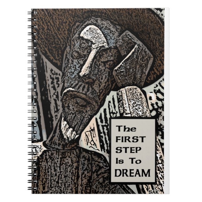 Första steget anteckningsbok med spiral (Framsidan)