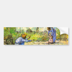 Första steget (efter Millet) Van Gogh Fine Art Bildekal