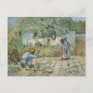 Första steget (efter Millet) Van Gogh Fine Art Vykort