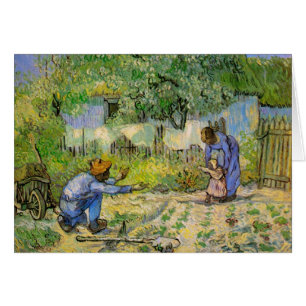Första steget (efter Millet) - Vincent van Gogh Ca Hälsningskort