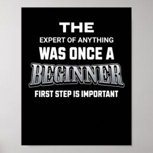 Första steget S-etikett Poster