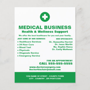 Första stödsymbolen, allmänpraktiserande läkare, s flygblad