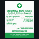 Första stödsymbolen, allmänpraktiserande läkare, s reklamblad<br><div class="desc">Symbol för första hjälpen,  allmänpraktiserande läkare,  sjuksköterska,  annonserande flygblad från Affärskortet Store.</div>