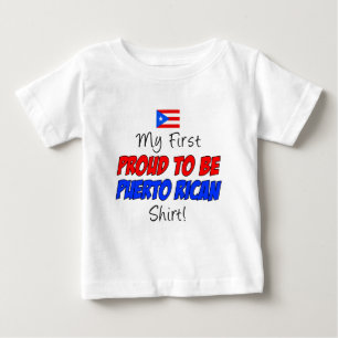 Första stolt som är Puerto Rican skjorta Tee