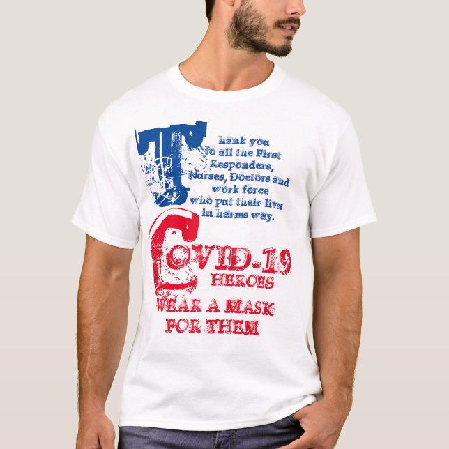 FÖRSTA SVARARE, NURSE, LÄKARE TACK T SHIRT (Framsida)