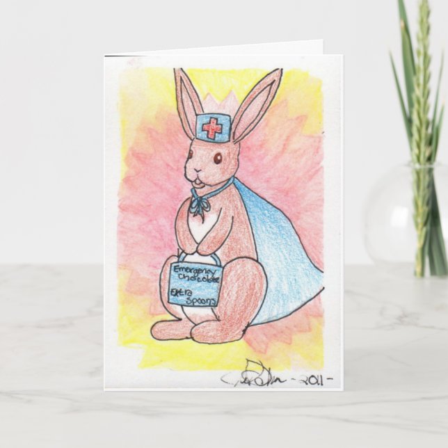 Första svararen Bunny Kom snart Kort (Framsida)