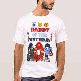 Första svararen pappa på födelsedagspojken t shirt
