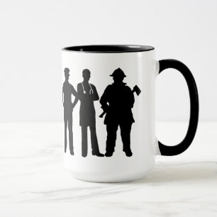 Första svararen Silhouettes Namn Mugg