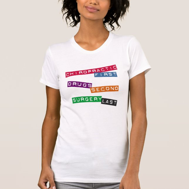 Första T-tröja för Chiropractic T-shirt (Framsida)