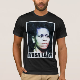 Första T-tröja för dam Michelle Obama Tee Shirt