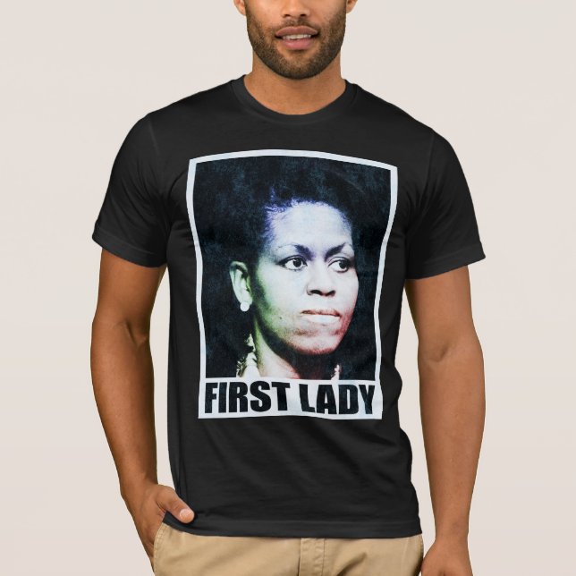 Första T-tröja för dam Michelle Obama Tee Shirt (Framsida)