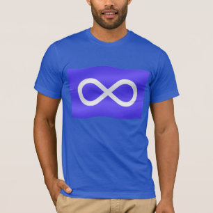 Första T-tröja för nationskjortaMetis flagga Tee Shirt