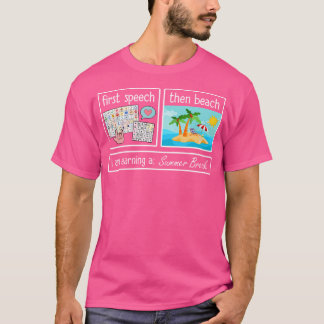 Första Tal, sen föder Beach en sommarbrea T Shirt