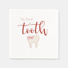 Första tand - Agra Hadig Minimalist Rosa Pappersservett