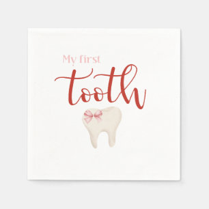 Första tand - Agra Hadig Minimalist Rosa Pappersservett