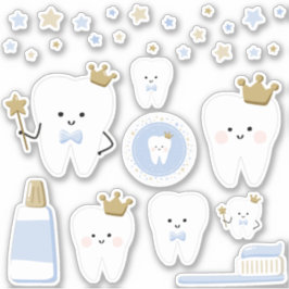 Första tandfästare, Skrapbokning eller Party-dekal Klistermärken